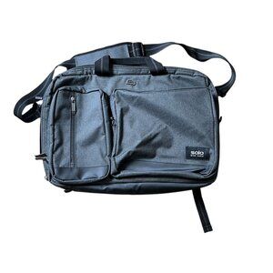 Solo New York Duane Hybrid Briefcase Backpack for 15.6" Laptop Gray NWT